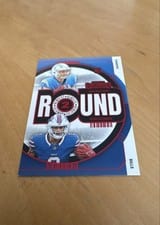 2024 Panini Contenders Round Numbers Keon Coleman / Ladd McConkey #9 card