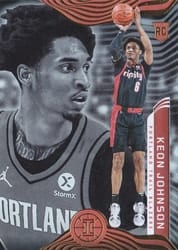 2021-22 Panini Illusions Base Set Keon Johnson #171 card