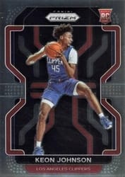 2021-22 Panini Prizm Base Set Keon Johnson #326 card