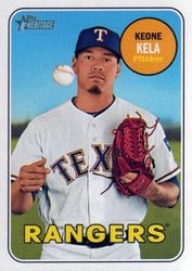 2018 Topps Heritage Base Set Keone Kela #609 card