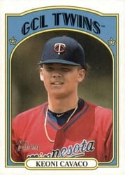 2021 Topps Heritage Minor League Base Set Keoni Cavaco #65 card