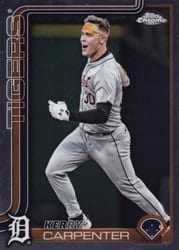 2025 Topps Chrome Base Set Kerry Carpenter #299 card