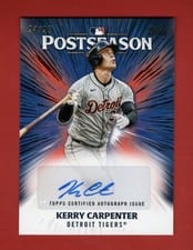 2025 Topps Postseason Performance Autograph Kerry Carpenter #PPA-KC card