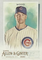2020 Topps Allen & Ginter Base Set Kerry Wood #339 card