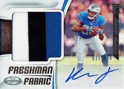 2018 Panini Certified Base Set Kerryon Johnson #223 card