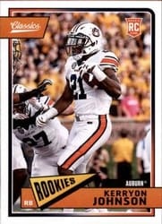 2018 Panini Classics Base Set Kerryon Johnson #217 card