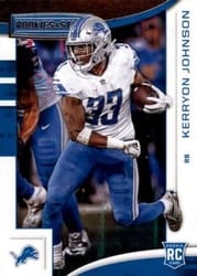 2018 Panini Rookies & Stars Base Set Kerryon Johnson #117 card