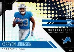 2018 Panini Unparalleled Base Set Kerryon Johnson #217 card
