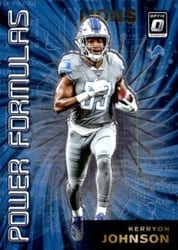 2019 Donruss Optic Power Formulas Kerryon Johnson #PF-14 card