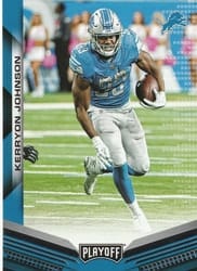 2019 Panini Playoff Base Set Kerryon Johnson #134 card