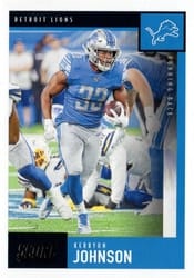 2020 Score Base Set Kerryon Johnson #220 card