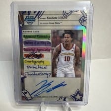 2024-25 Bowman University Chrome Course Load Autographs Keshon Gilbert #CLA-KG card