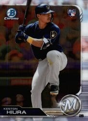 2019 Bowman Chrome Base Set Keston Hiura #42 card
