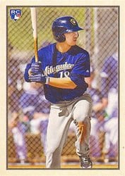 2019 Bowman Heritage Base Set Keston Hiura #53VR-32 card