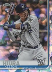 2019 Topps Chrome Sapphire Edition Base Set Keston Hiura #684 card