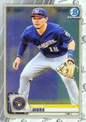 2020 Bowman Chrome Base Set Keston Hiura #23 card