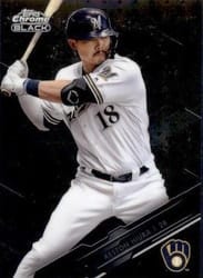 2020 Topps Chrome Black Base Set Keston Hiura #16 card