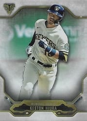 2020 Topps Triple Threads Base Set Keston Hiura #50 card