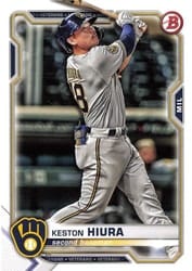 2021 Bowman Base Set Keston Hiura #69 card
