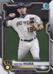 2021 Bowman Chrome Base Set Keston Hiura #40 card