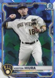 2021 Bowman Chrome Sapphire Edition Base Set Keston Hiura #40 card