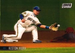2021 Stadium Club Chrome Base Set Keston Hiura #201 card