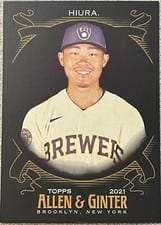 2021 Topps Allen & Ginter X Keston Hiura #60 card