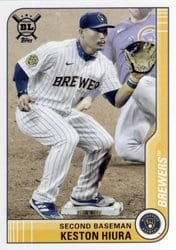 2021 Topps Big League Base Set Keston Hiura #172 card