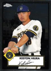 2021 Topps Chrome Platinum Anniversary Base Set Keston Hiura #150 card