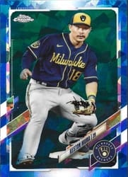 2021 Topps Chrome Sapphire Edition Base Set Keston Hiura #521 card