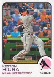 2022 Topps Heritage Base Set Keston Hiura #587 card