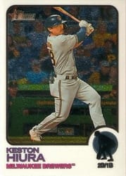 2022 Topps Heritage Chrome Keston Hiura #587 card