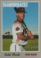 2019 Topps Heritage Base Set Ketel Marte #35 card