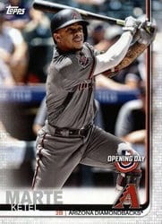 2019 Topps Opening Day Base Set Ketel Marte #62 card