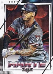 2020 Topps Fire Base Set Ketel Marte #189 card