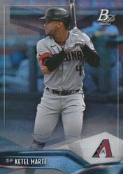 2021 Bowman Platinum Base Set Ketel Marte #91 card