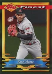 2021 Finest Flashbacks Base Set Ketel Marte #158 card
