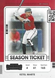 2021 Panini Contenders Base Set Ketel Marte #95 card