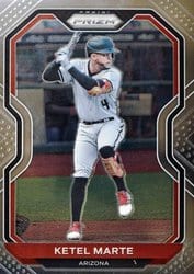 2021 Panini Prizm Base Set Ketel Marte #41 card