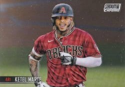 2021 Stadium Club Chrome Base Set Ketel Marte #60 card
