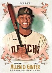 2021 Topps Allen & Ginter Base Set Ketel Marte #58 card