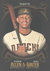 2021 Topps Allen & Ginter X Base Set Ketel Marte #58 card