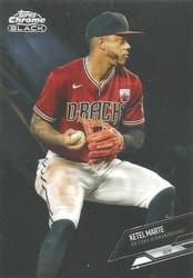 2021 Topps Chrome Black Base Set Ketel Marte #30 card