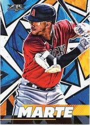 2021 Topps Fire Base Set Ketel Marte #4 card