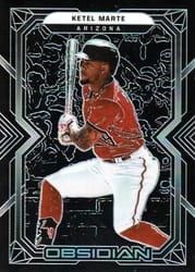 2022 Panini Chronicles Obsidian Ketel Marte #55 card