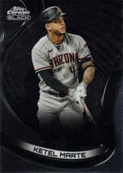 2022 Topps Chrome Black Base Set Ketel Marte #42 card