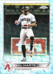 2022 Topps Chrome Logofractor Edition Base Set Ketel Marte #16 card