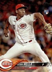 2018 Topps Base Set Keury Mella #596 card