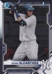 2021 Bowman Chrome Prospects Kevin Alcantara #BCP-97 card