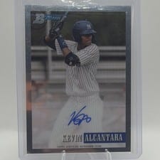2021 Bowman Heritage Chrome Prospect Autographs Kevin Alcantara #93PA-KA card